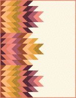 Quill quilt kit featuring moonlit by Windham. Warm color fabrics