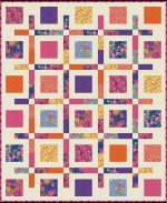 Boxed Up Quilt Kit- Pattern by Cluck Cluck Sews. Featuring Jennifer Paganelli's West Palm Beach Collection by Windham Fabrics