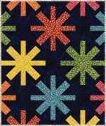 Quilt Kit Throw Size -Asterisk Pattern featuring Stardust Fabric by Anthology